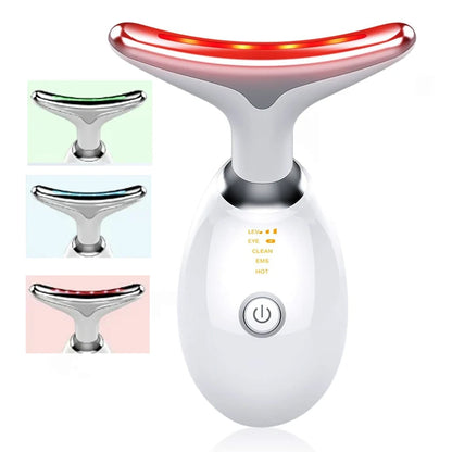 Masajeador facial y de cuello con terapia LED