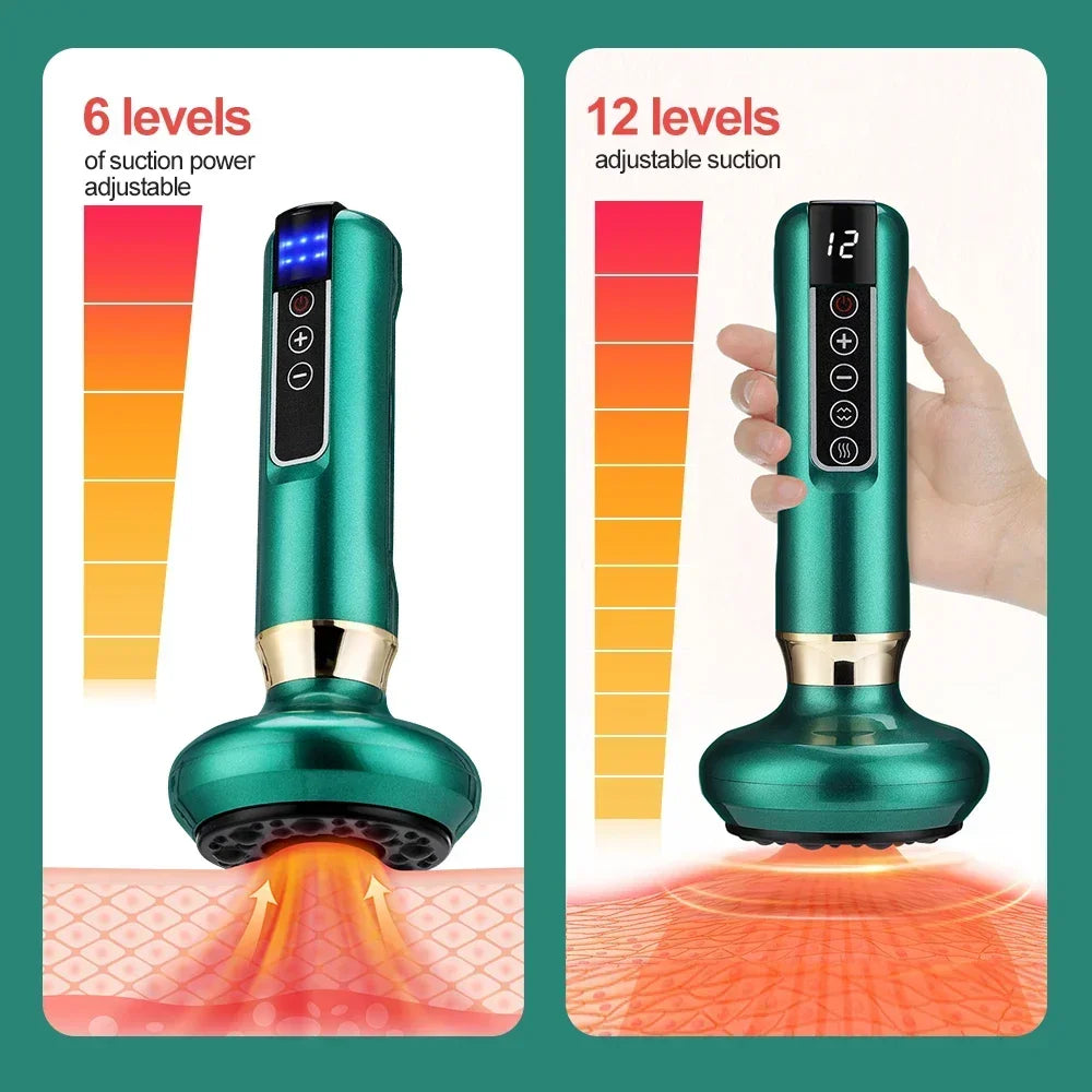 Masajeador anticelulítico eléctrico con vacío y calor infrarrojo