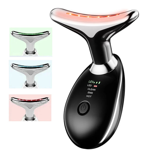 Masajeador facial y de cuello con terapia LED